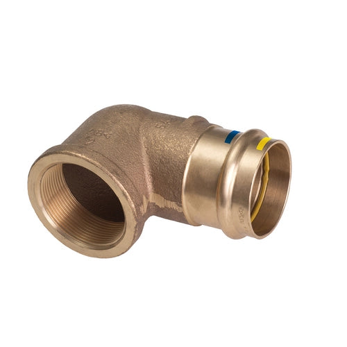 GOMITO A 90Â° F/ FILETTO F A PRESSARE ACQUA/GAS B ONE- Diam 22 x 1/2- IBP- pezzi 1