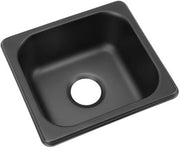 Lavandino in Acciaio Inossidabile 175x160mm - Nero Galvanizzato per Barca e Caravanserale