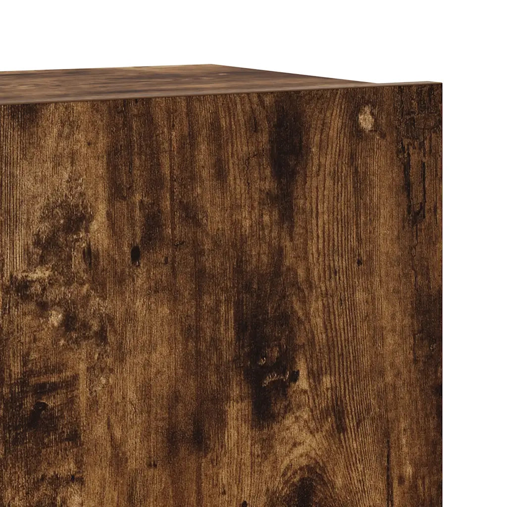 Set di Mobili Porta TV 4 pz | Armadietto TV | Mobile Porta TV Rovere Fumo in Legno Multistrato