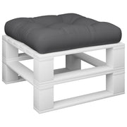 Cuscino per Pallet Grigio 58x58x10 cm in Tessuto 44650