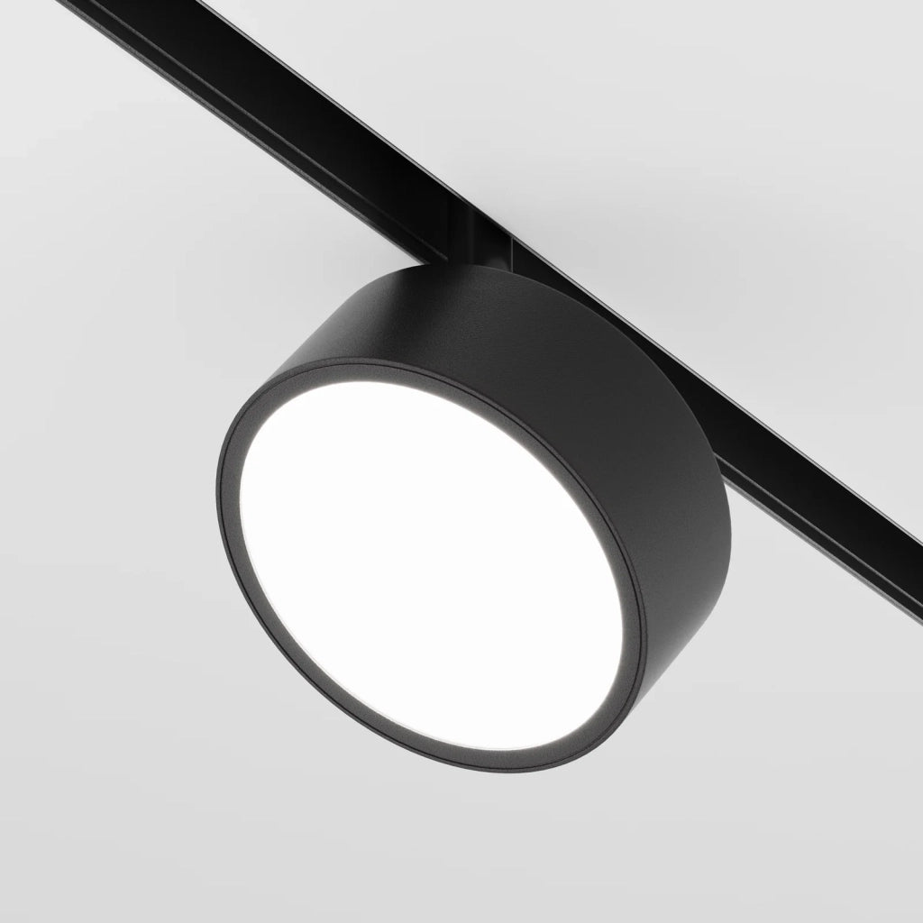 Maytoni Lampada da binario moderna Exility Rado 1 luce LED integrato nero alluminio diffusore opaco