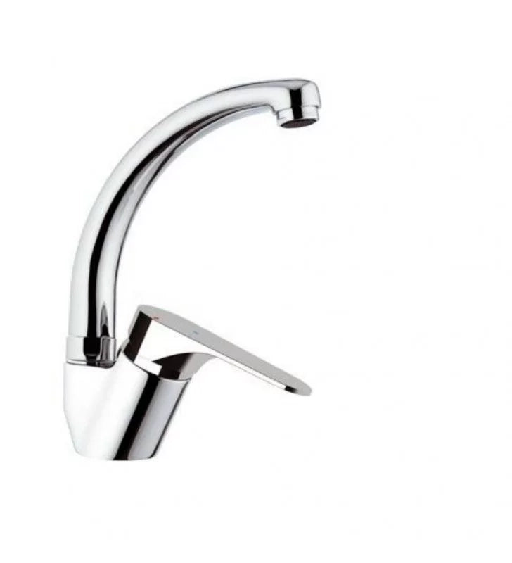 Miscelatore lavello class line eco bocca alta girevole, risparmio acqua
