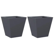 Fioriera rialzata per piante fiori giardino terrazze set da 2 30 x 30 x 30 cm acciaio antracite 02_0038912