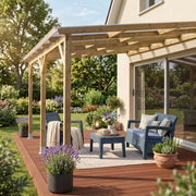 Tetto Couv'TerrasseÂ® in Legno 3x9.2m - senza tetto