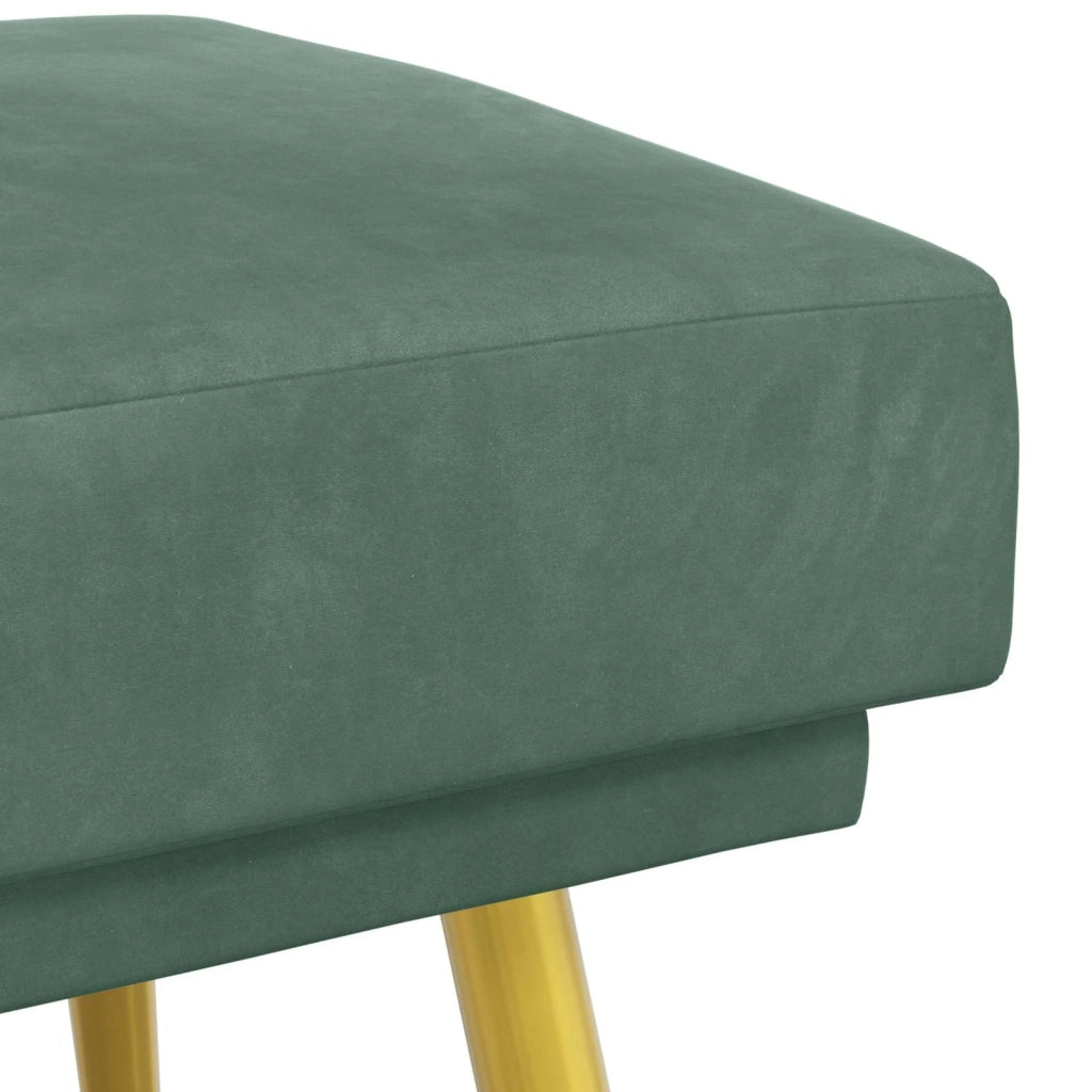 Panchina a doppio strato Verde Mare 120 x 45 x 46 cm Velluto 42038596