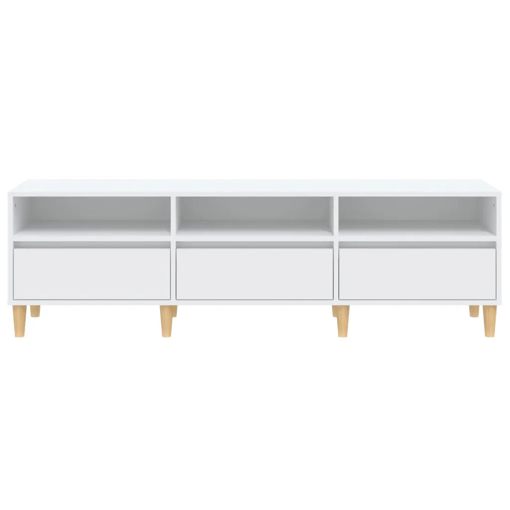 Mobile Porta TV-Mobile per TV-Credenza TV Bianco 150x30x44,5 cm in Legno Multistrato 434975