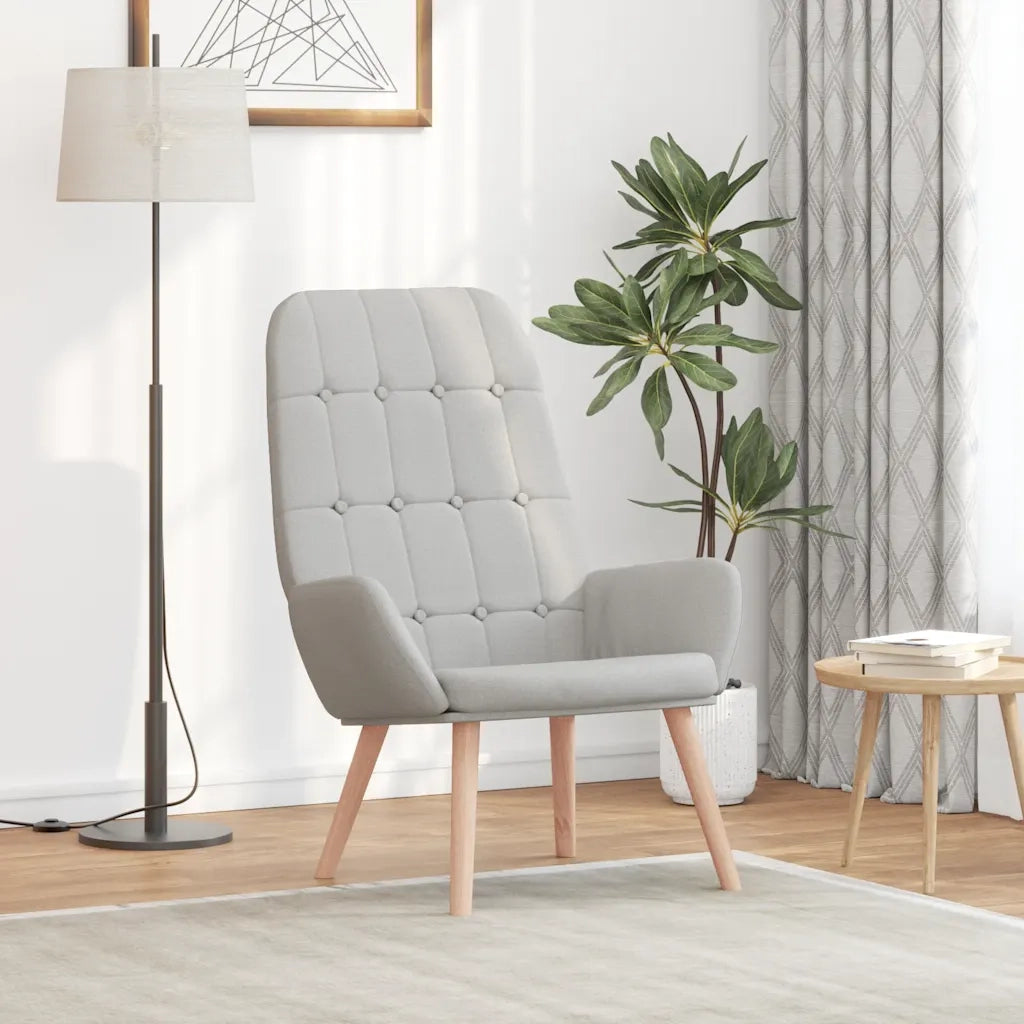 Sedia Relax Grigio Nuvola in Tessuto 4102651