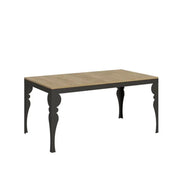 Tavolo allungabile 120/380x90 cm Paxon Evolution colore quercia natura telaio e gambe antracite