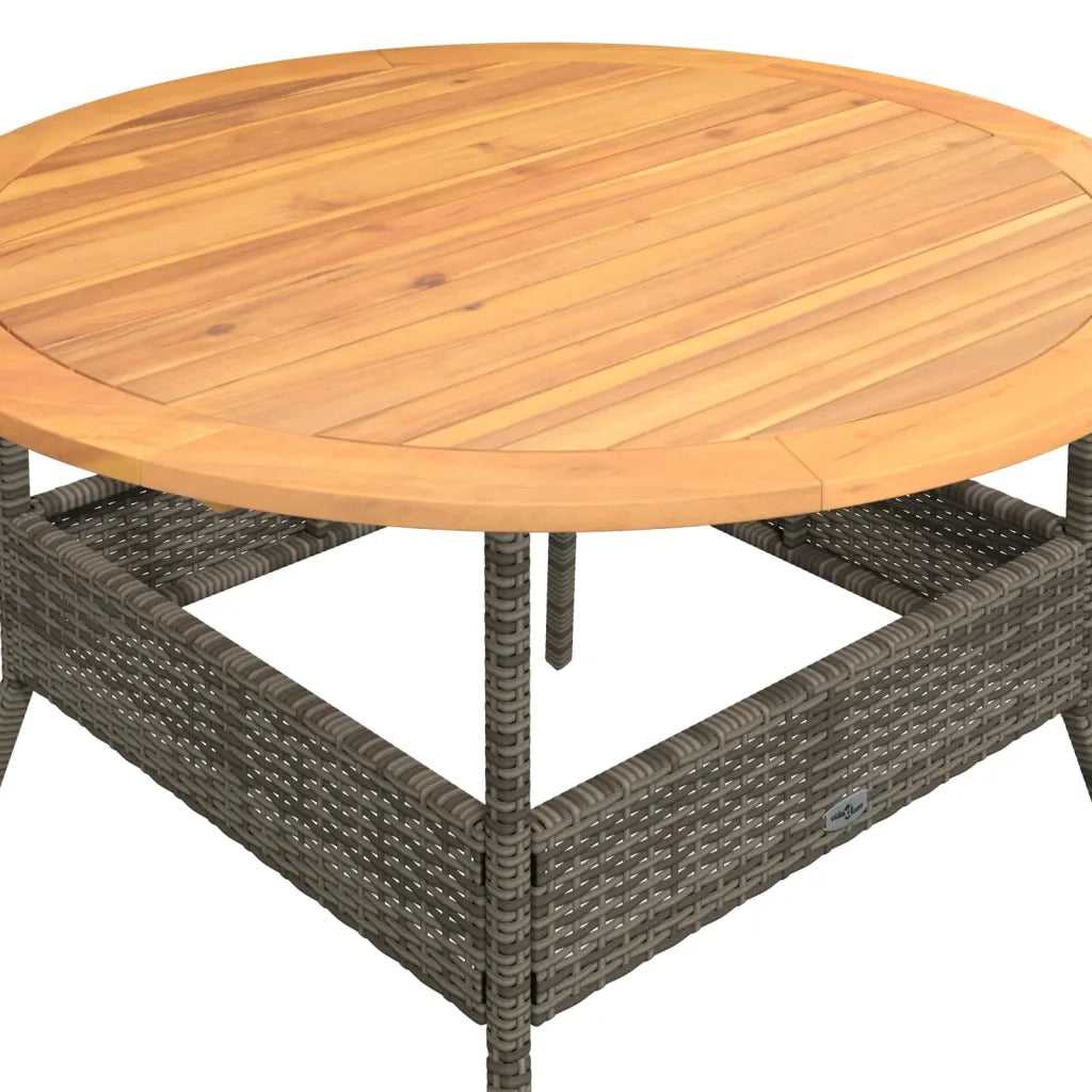 vidaXL Set Divano da Giardino 2 pz con Cuscini Grigio in Polyrattan