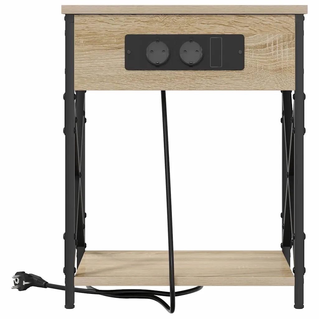 Set di 2 Comodini | Armadio da Notte | Mobiletto da notte Rovere Sonoma 41 x 31 x 51 cm