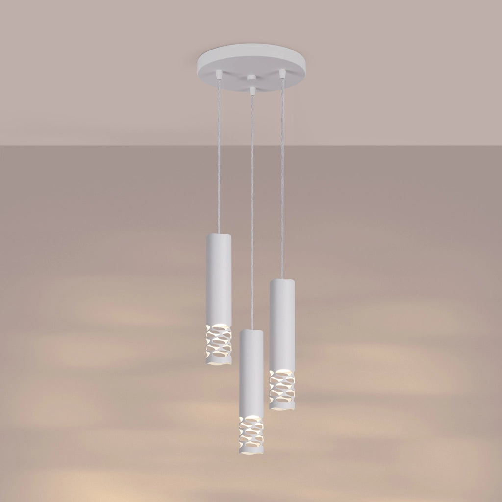 Lampada a sospensione LIRO 3P bianco