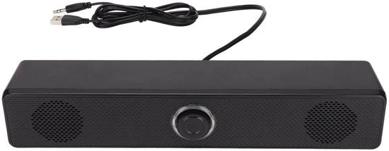 Altoparlante Desktop - Audio Computer - Ascolto Musica - Alimentato da USB - 33 cm Lungo - Nero
