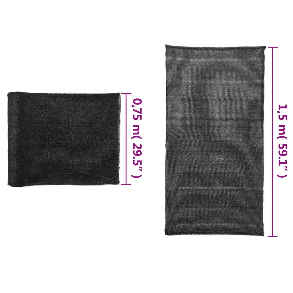 Rete per Privacy in HDPE 1,5x10 m Nera 45234
