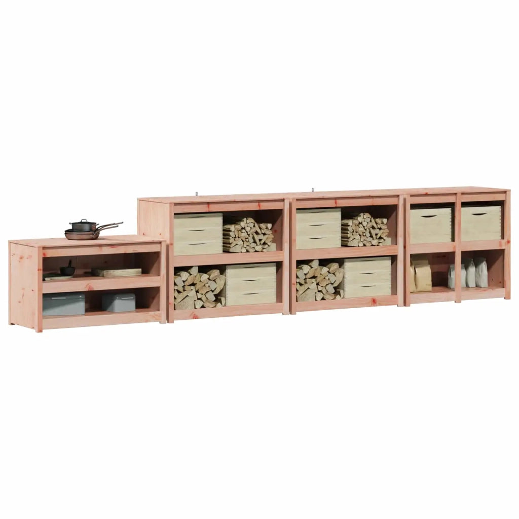 Mobile da cucina da esterno MEPPEL 4 pz Bianco 3443801