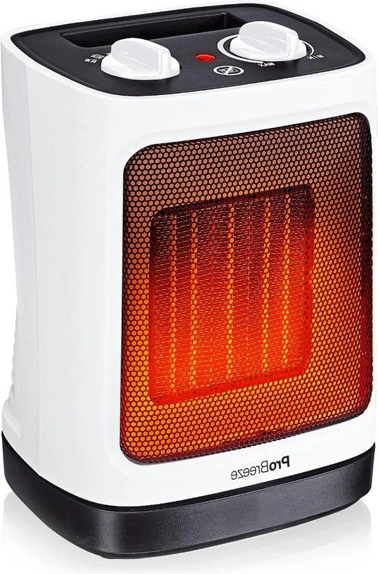 Ventilatorkachel ceramica - Riscaldatore di stanza con oscillazione e 2 impostazioni di calore - Potente 2000W