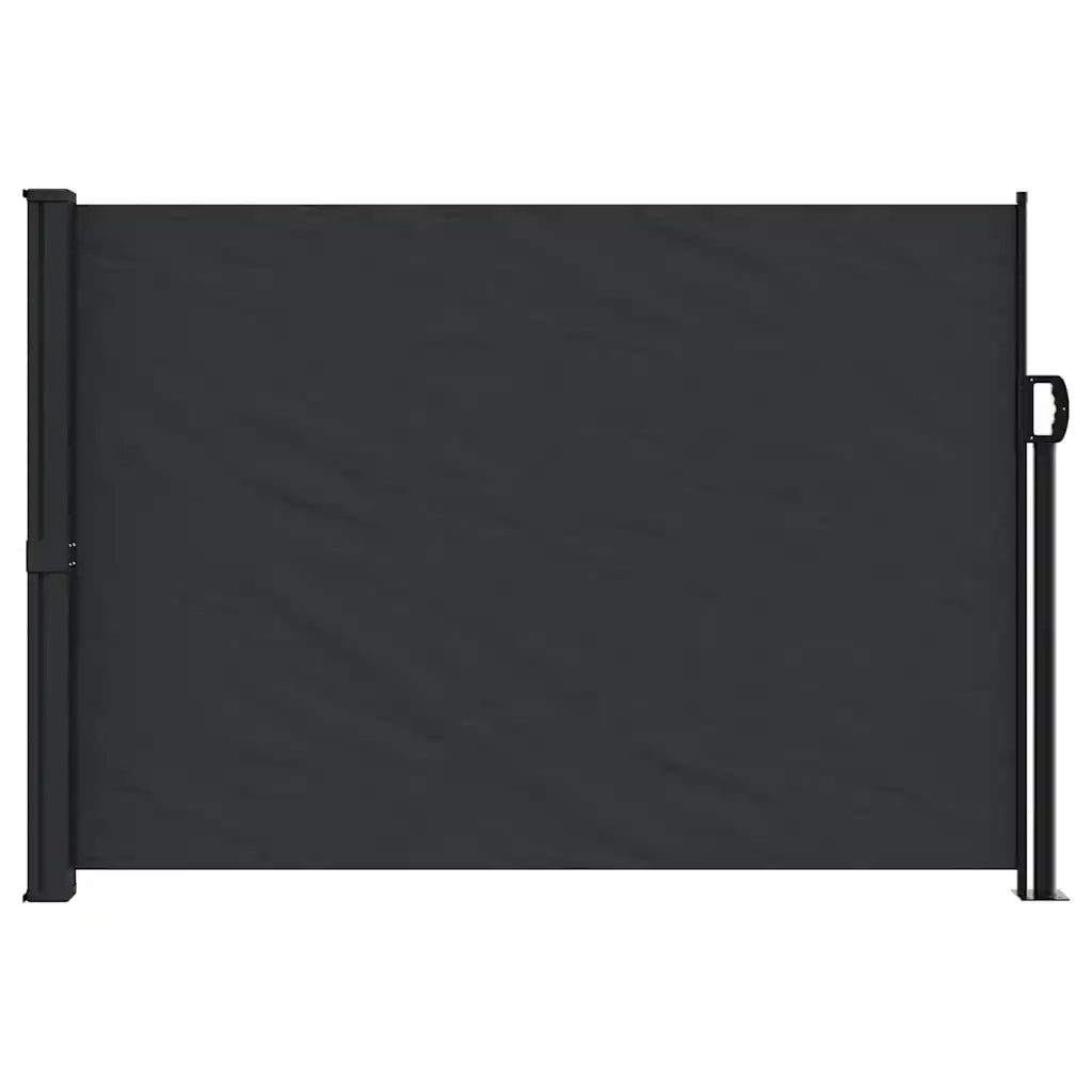 Tenda da Sole Laterale Retrattile Nera 140x600 cm 4004504