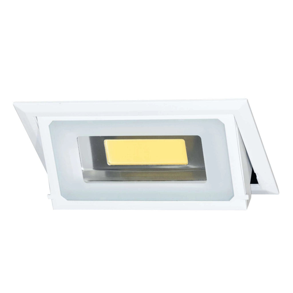 Bonn Faretto LED da incasso a soffitto 40W 100 gradi 4100K Bianco Opaco per illuminazione d'accento ambientale discreta ed elegante