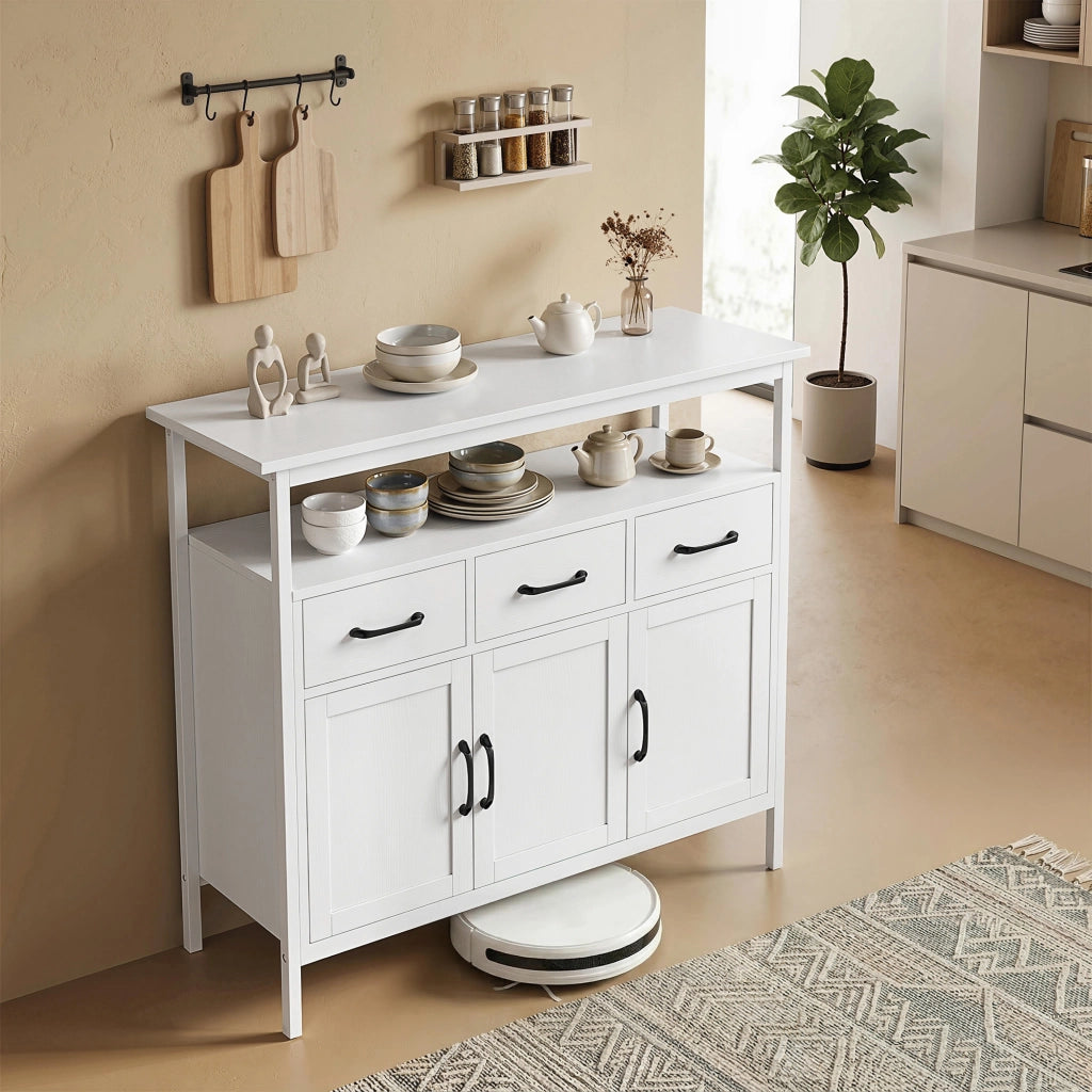 Credenza ¨C zephmum ¨C Bianco, Legno, 95x35x88cm