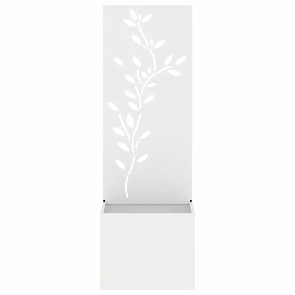 Schermo per privacy in giardino Floreale Bianco 50 x 150 cm 876477