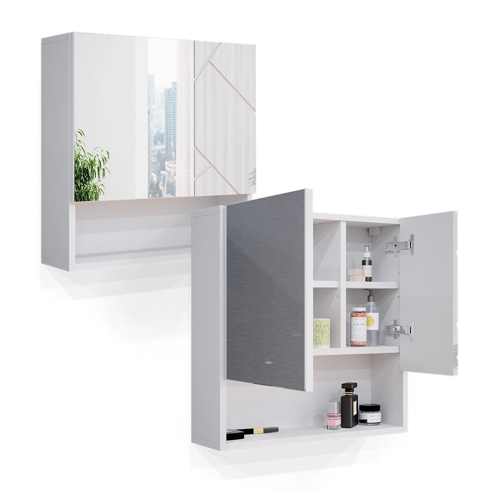Vicco Specchio contenitore bagno Bianco lucido 16.9 x 55 cm