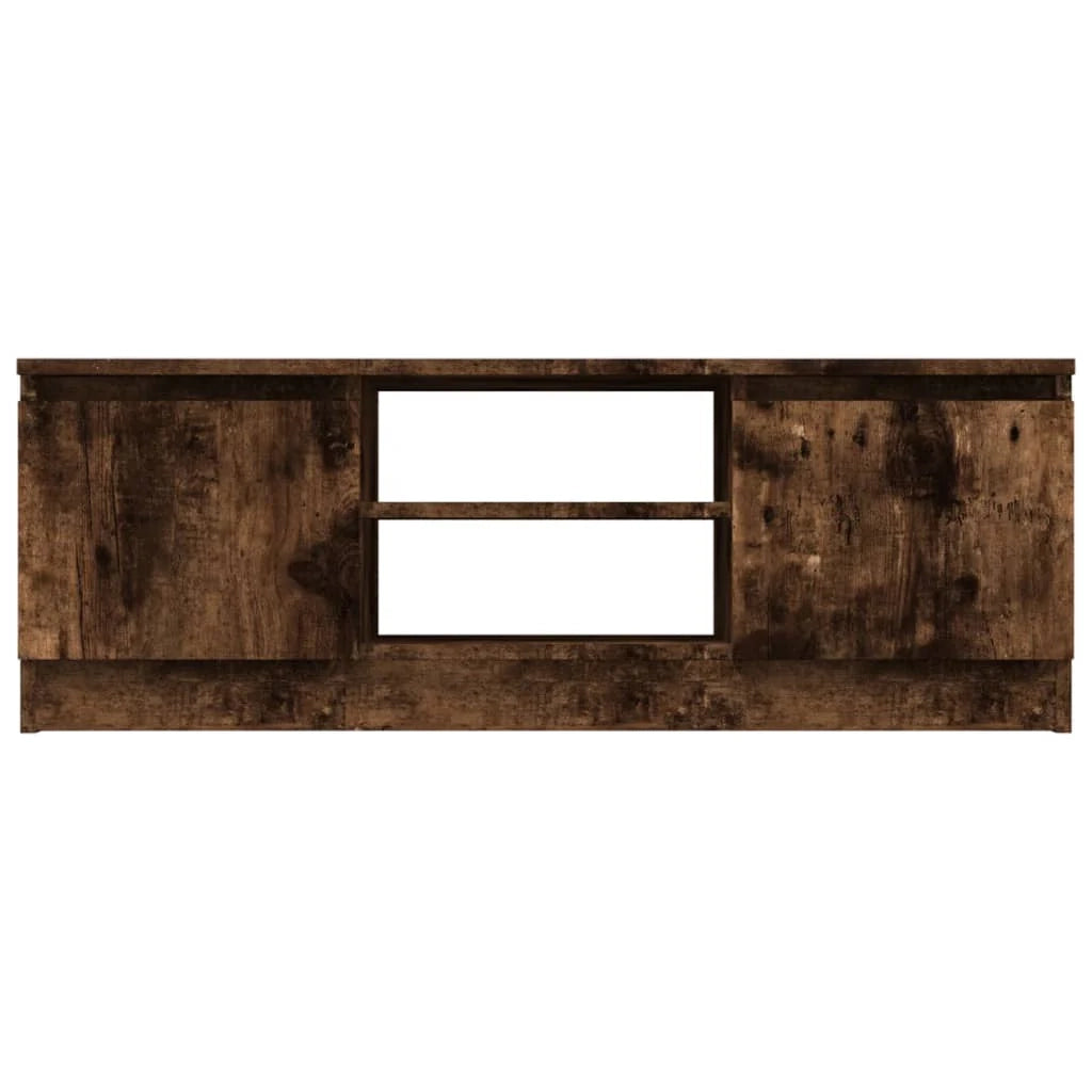 Mobile TV multimediale scaffale TV credenza mobile TV per sala da pranzo soggiorno camera da letto con anta rovere affumicato 102 x 30 x 36 cm marrone 02_0026884