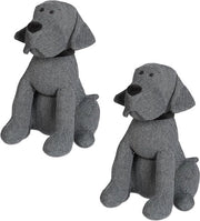 Blocco Porta Cani Tessuto Grigio - 33 cm di Altezza, Progettazione Animale da Interno
