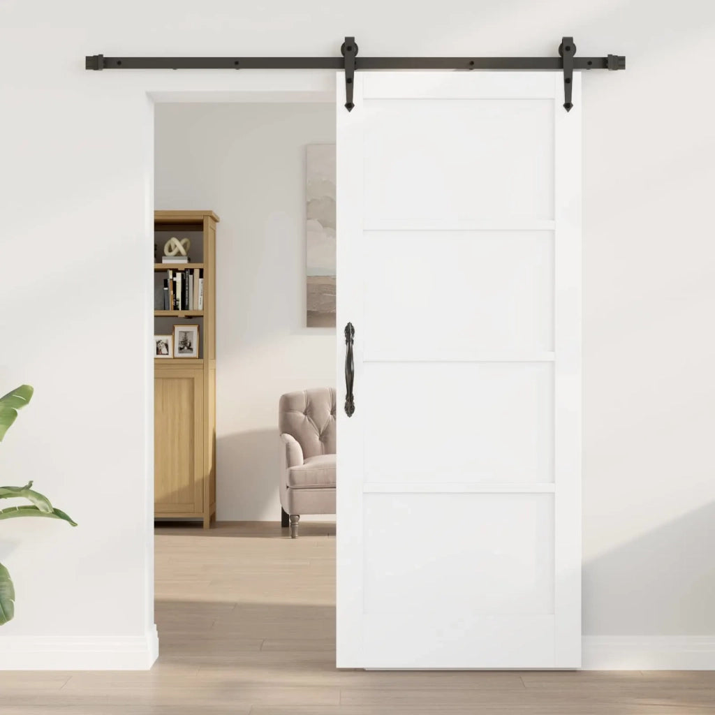 Porta scorrevole ORKDAL Bianco e Nero 83 x 202 cm 3445560