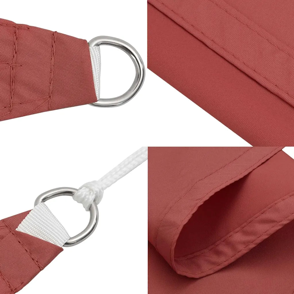 Parasole a Vela Oxford Triangolare 3x3x3 m Terracotta 135390