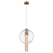 Maytoni Sospensione contemporanea Flusso 1 luce GU10 bronzo metallo vetro