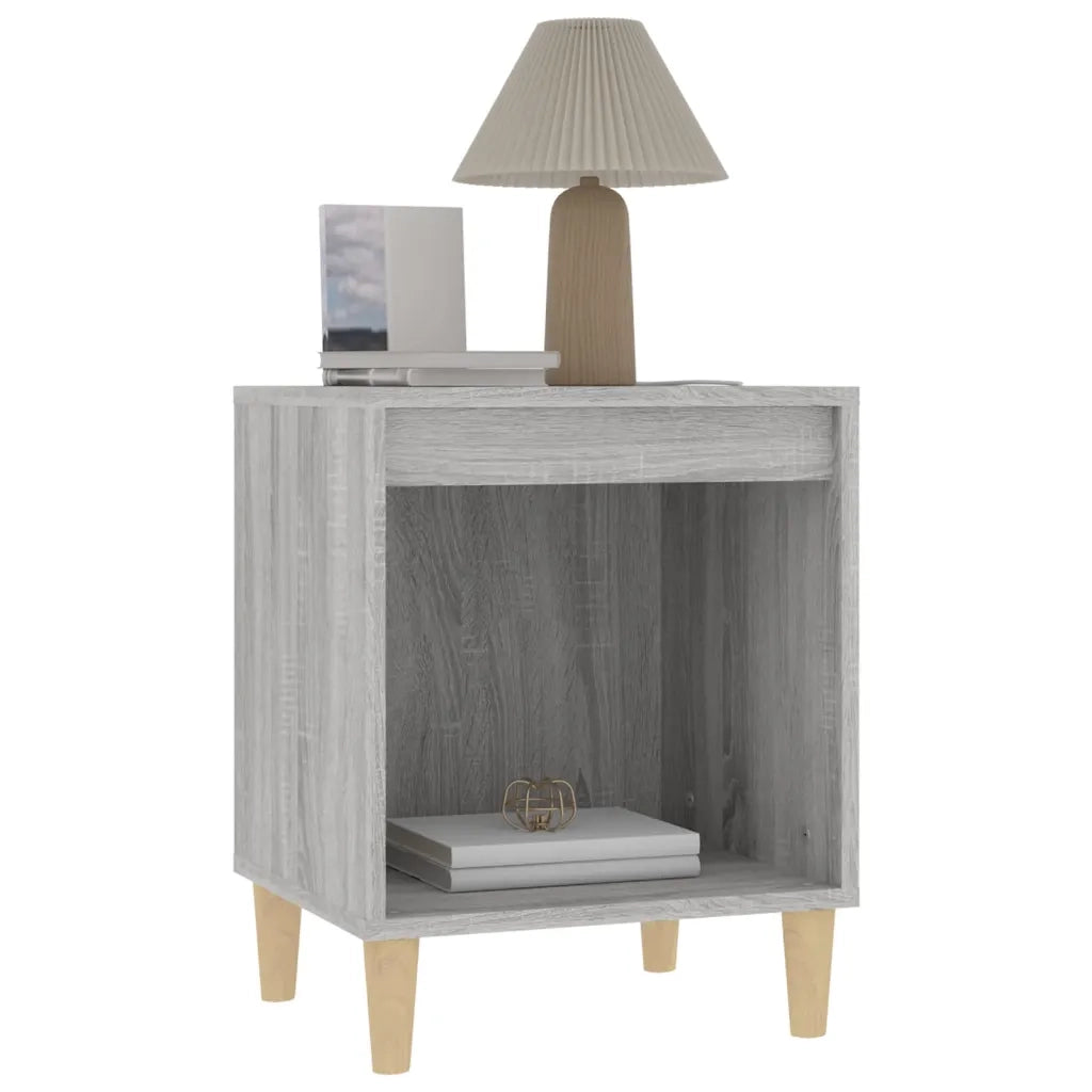 Comodino 2 pz Grigio Sonoma 40x35x50 cm 821871