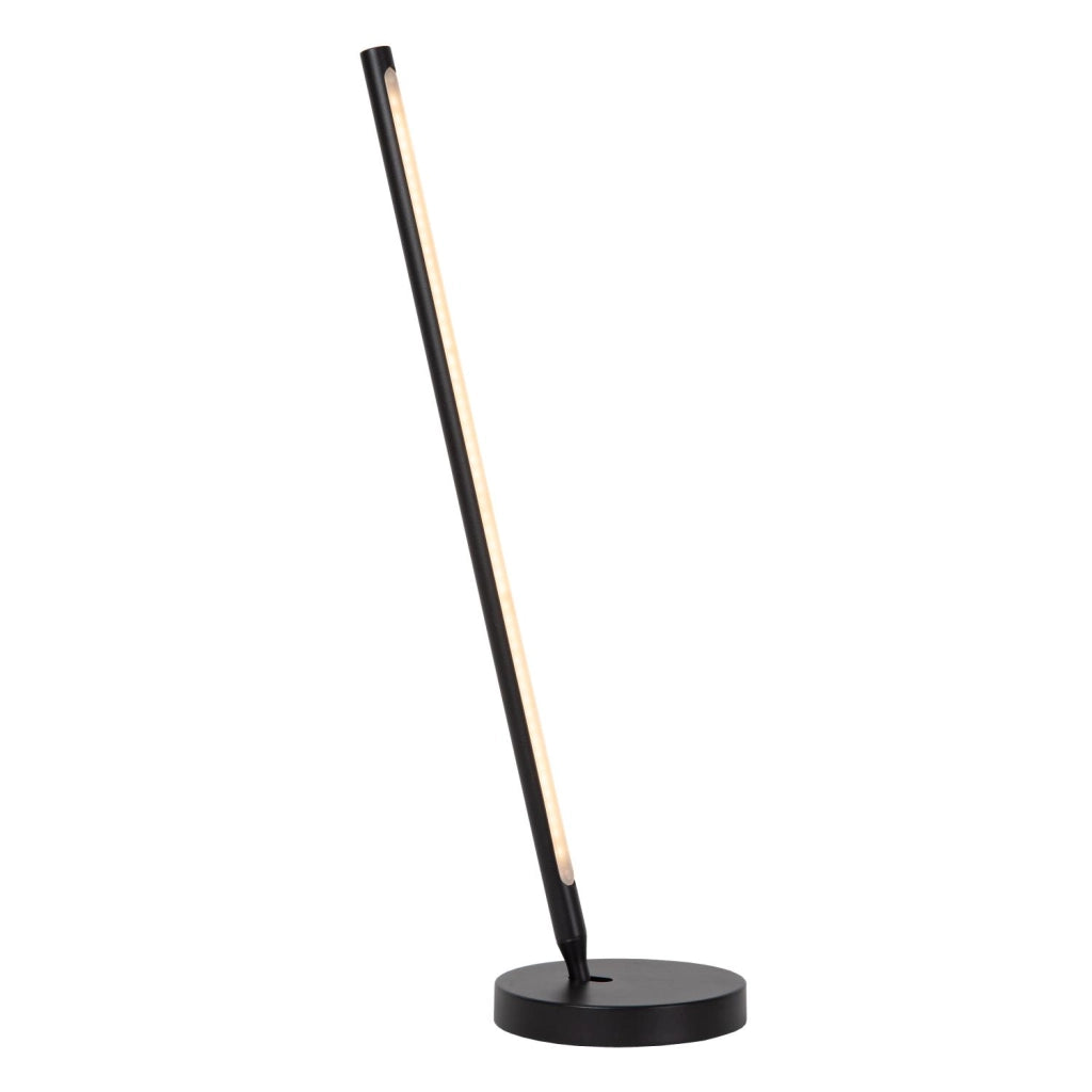 Lampada da scrivania LED integrata nera FINAN Lucide
