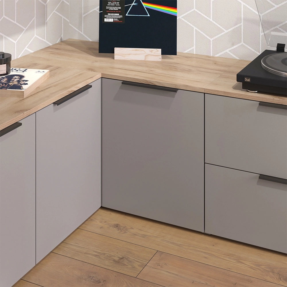 Vicco Credenza Grigio 80 x 50 cm con porta