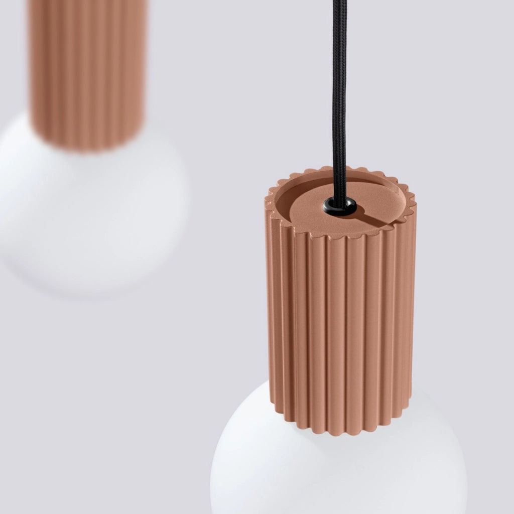 Lampada a sospensione HALO 2L mocca