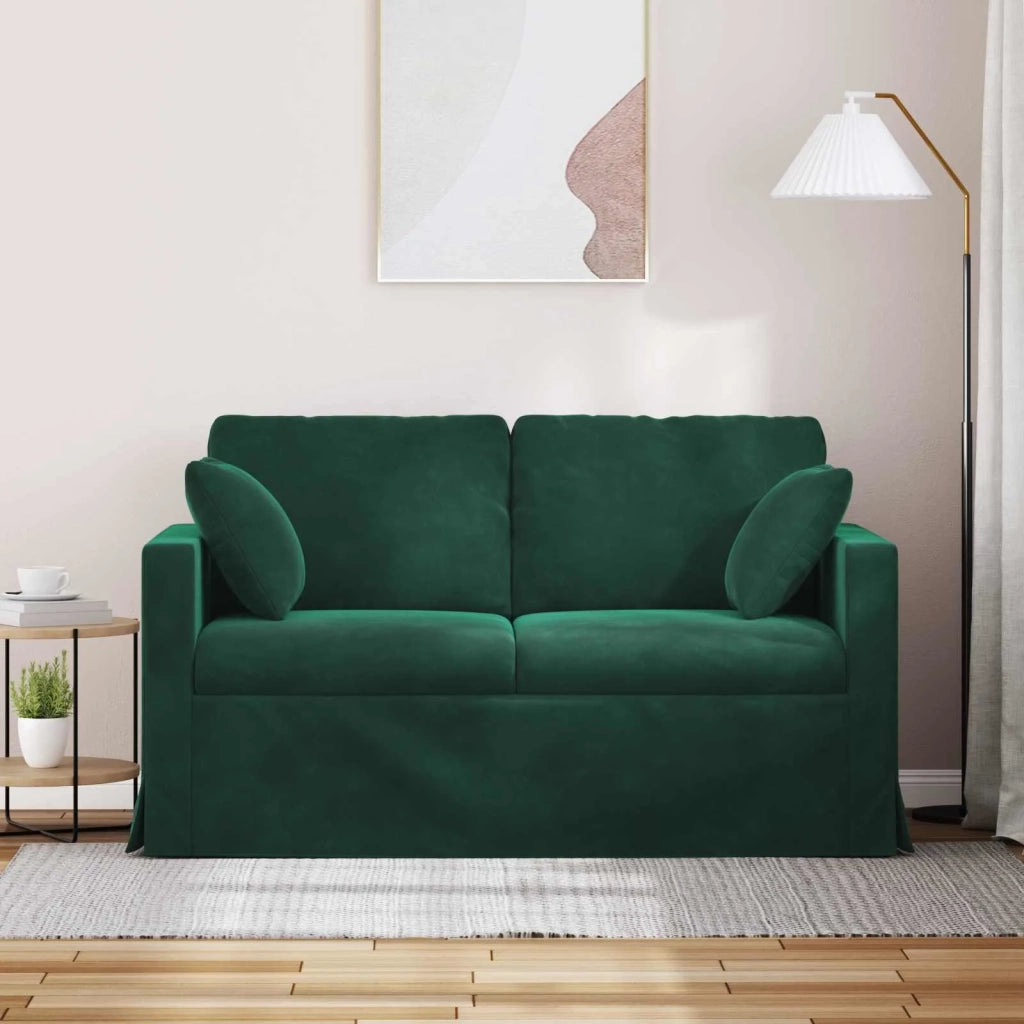 Divano Verde Scuro 138 x 78 x 80 cm Velluto
