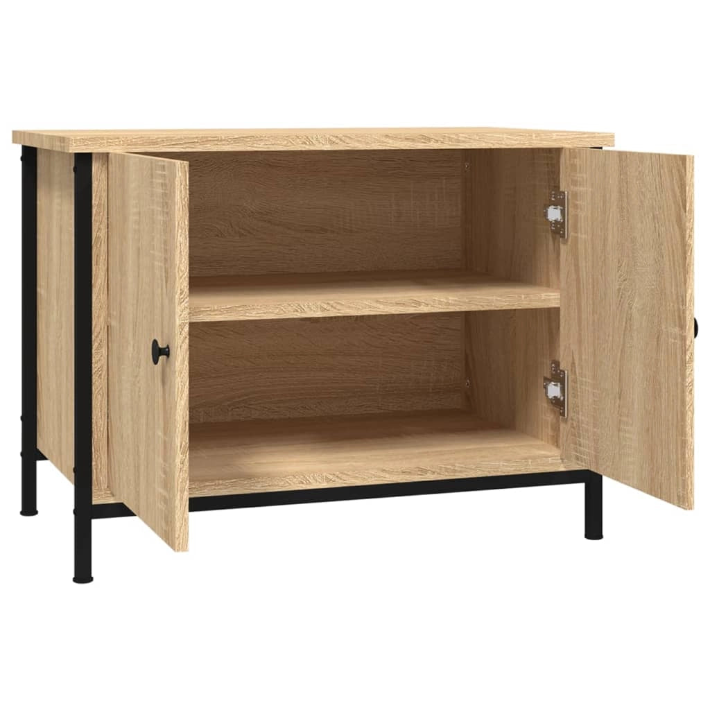 Mobile TV multimediale mensola TV credenza mobile TV per sala da pranzo soggiorno camera da letto con ante rovere Sonoma 60 x 35 x 45 cm legno ingegnerizzato marrone 02_0026900