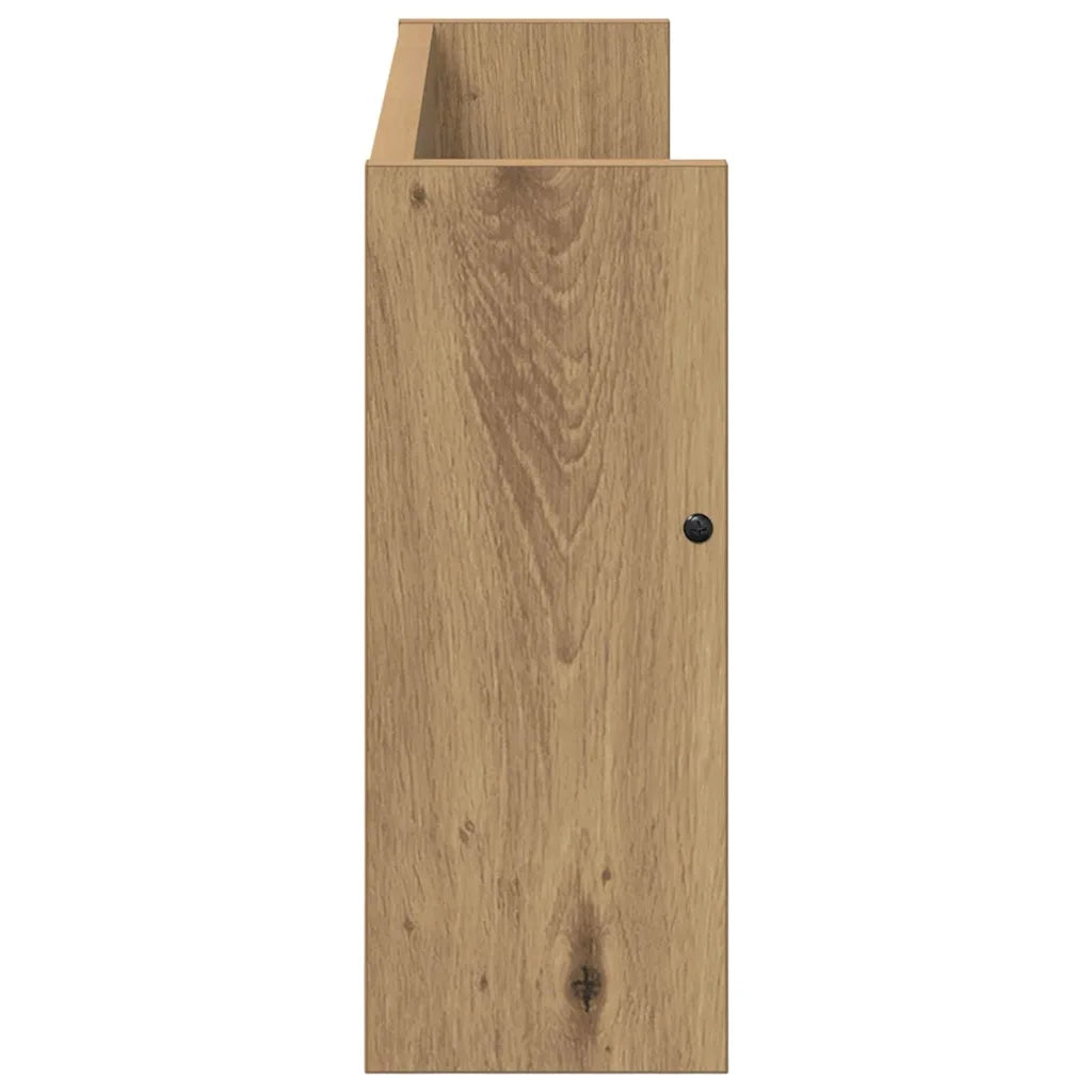 Scaffale per riviste 2 pz Rovere artigianale 60 x 12 x 30 cm CFW8023463