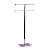 Piantana portasciugamani acciaio inox e resine termoplastiche serie Rainbow Gedy RA31 Lilla Trasparente