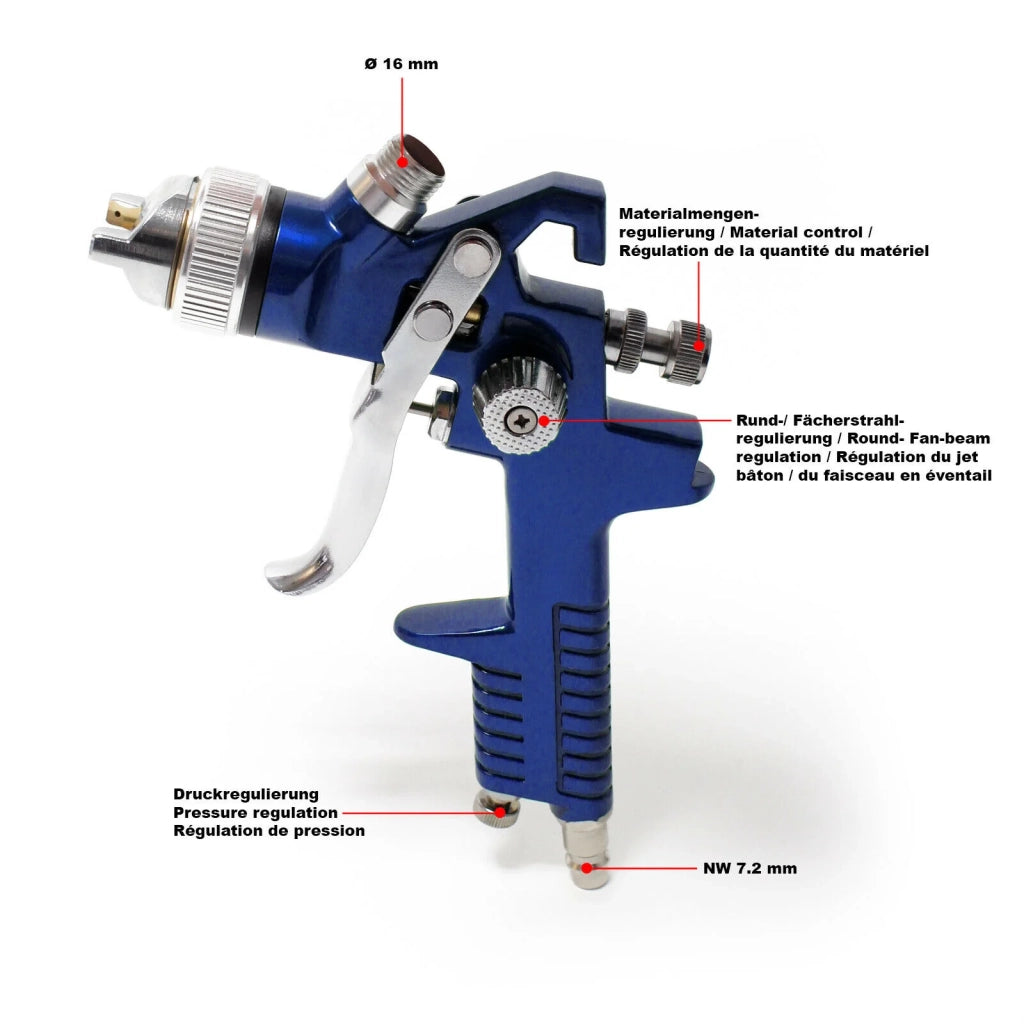 Pistola a spruzzo per verniciatura HVLP 3000 con ugello da 2,0 mm 16_0000782