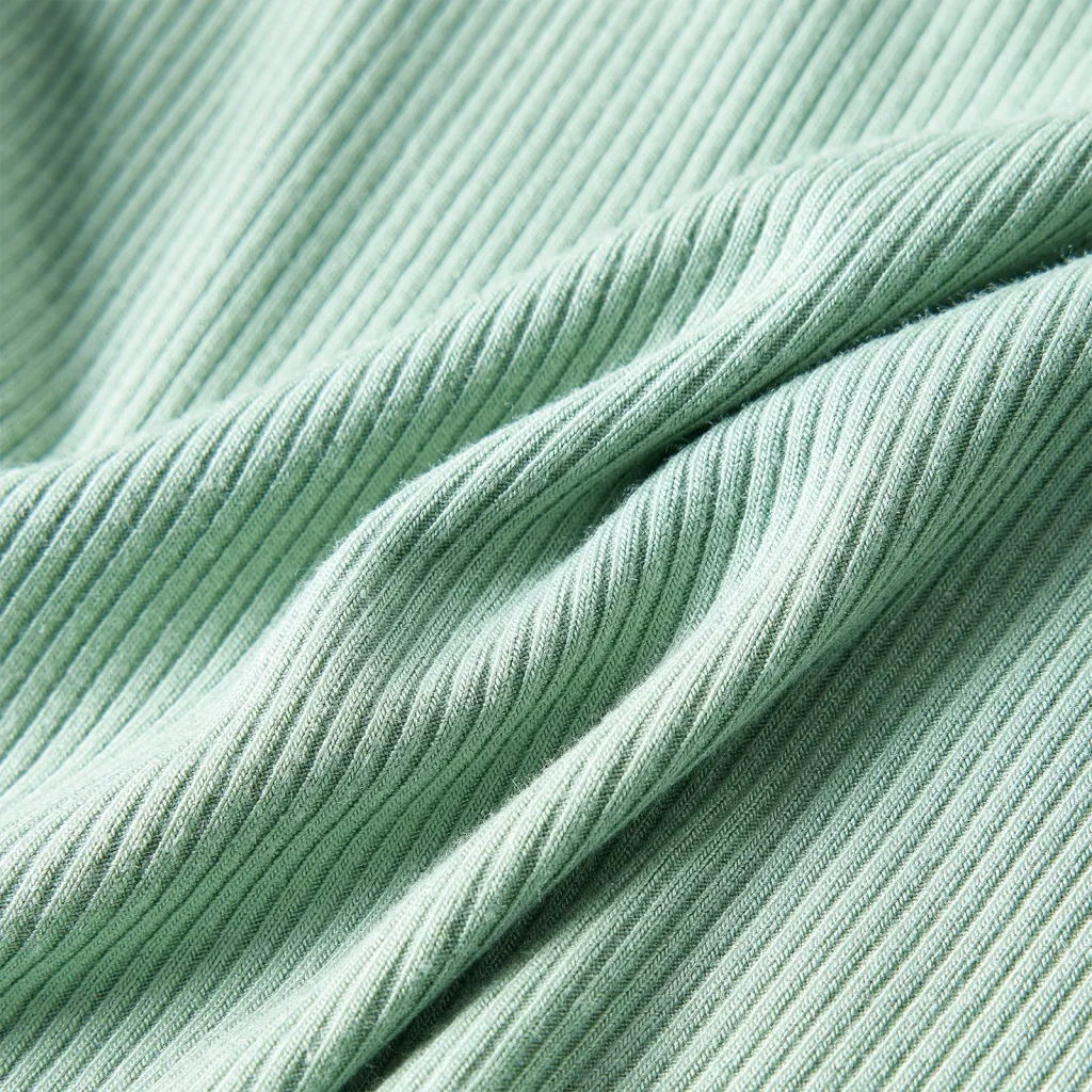 Maglietta da Bambina Maniche Lunghe a Lupetto Menta Scuro 140 14333