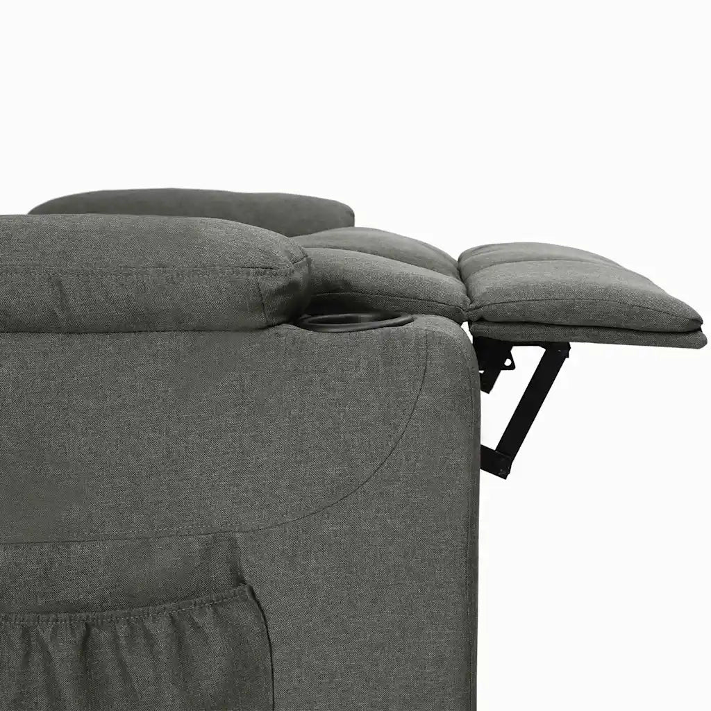 Divano Sedia-Poltrona Reclinabile in Tessuto Grigio Scuro 376274