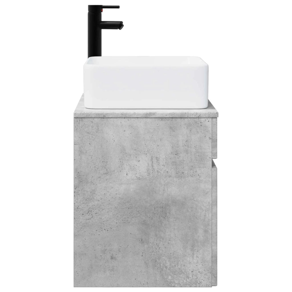Mobile lavabo da parete Grigio Cemento 49 x 41 x 63 cm 890565