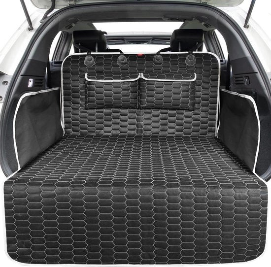 Protezione bagagliaio per cani - Copertura auto - Trasporto animali domestici - Impermeabile Antiscivolo - 185 x 103 cm - Nero