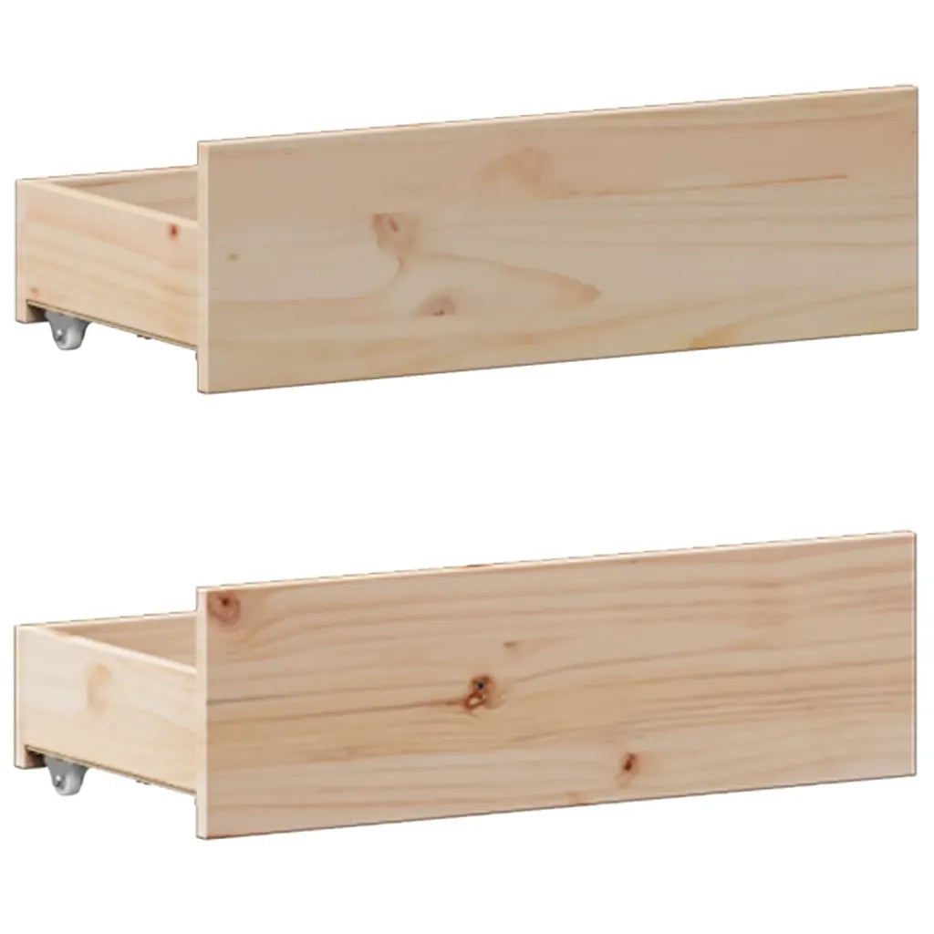Letto Libreria senza Materasso 135x190 cm in Legno di Pino 3308936