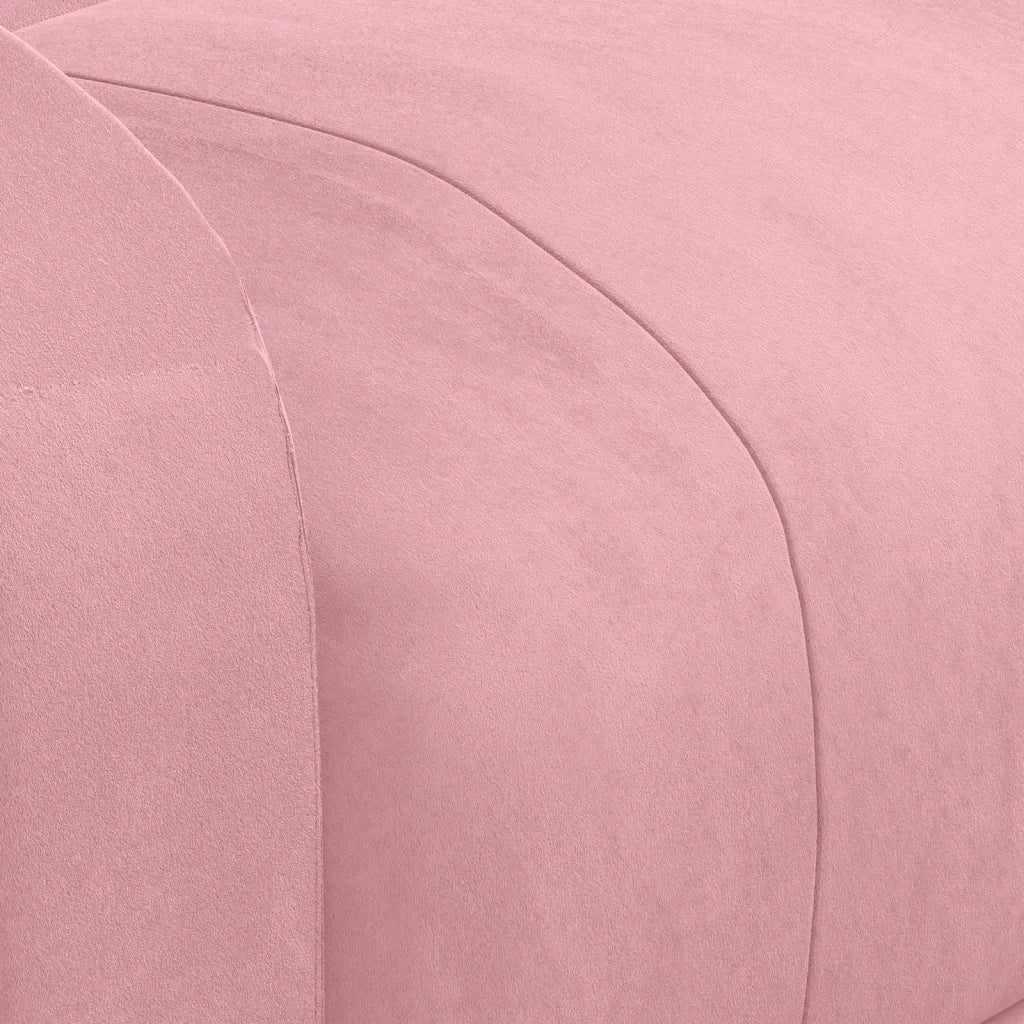 Poltrona Elettrica Massaggiante Reclinabile Rosa in Velluto