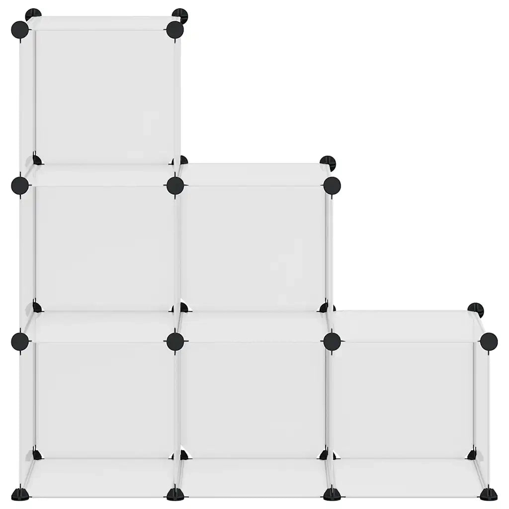 Organizzatore Portaoggetti con 6 Cubi Trasparenti in PP CFW5516578