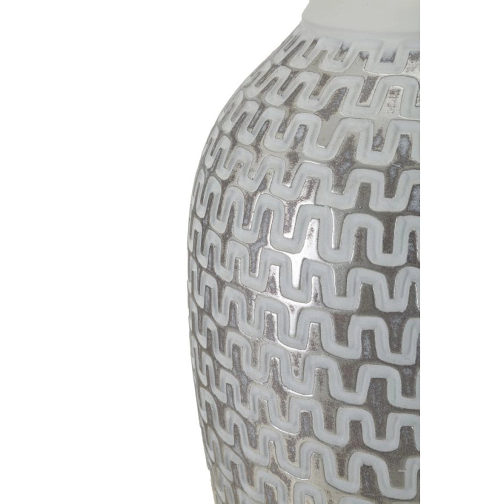 Lampada da Tavolo VKH160, Bianco, Poliresina, 35x35x65 cm