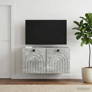 Mobile Porta TV da Muro Grigio Cemento 59,5 x 41 x 30 cm 898168