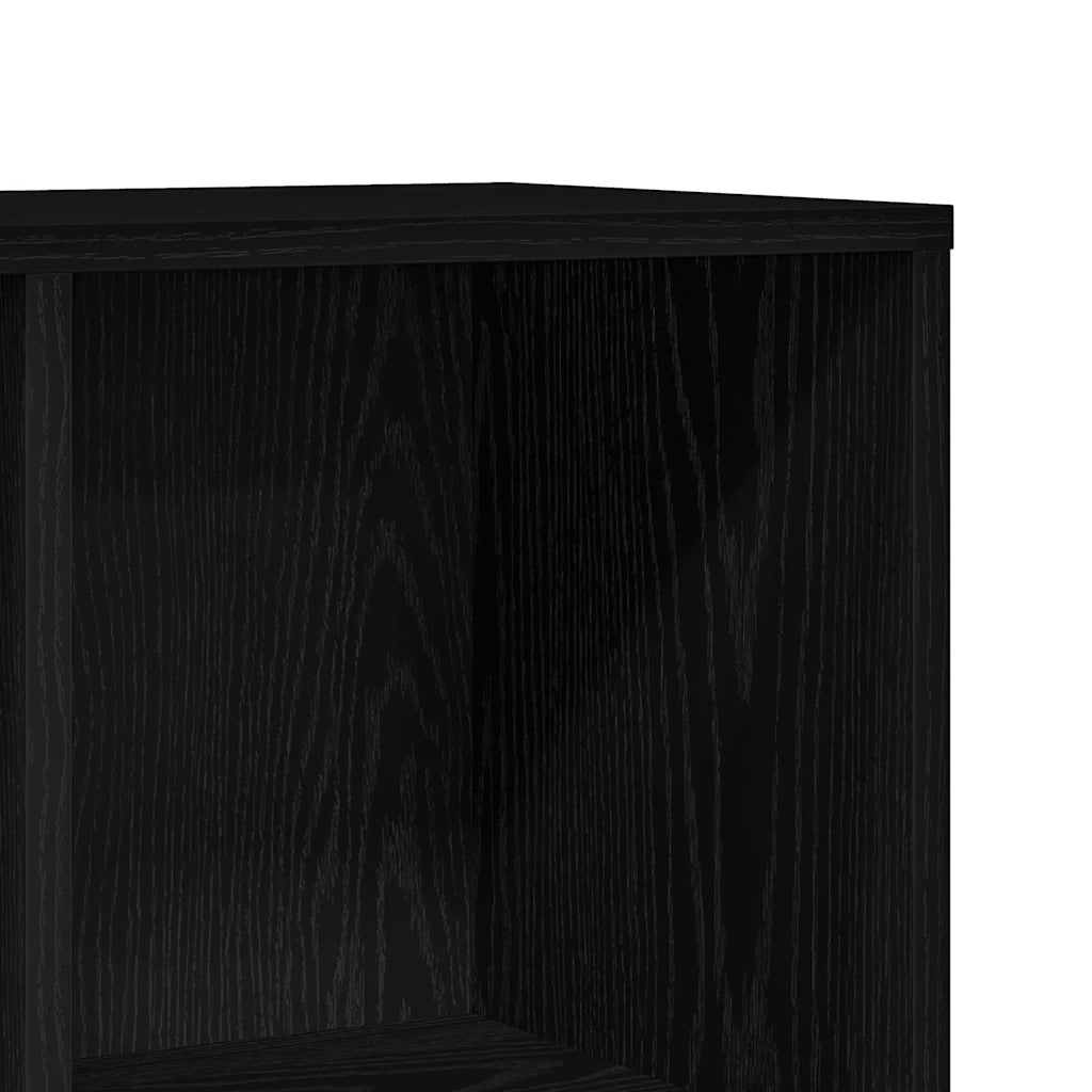 vidaXL Libreria Rovere Nero 98x29x97,5 cm Legno Multistrato