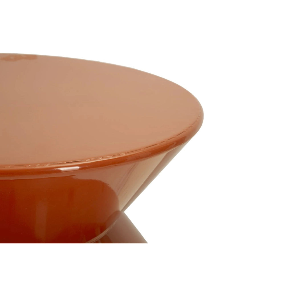 Tavolino VKH1082, Arancione, Metallo, 37,5x37,5x45 cm
