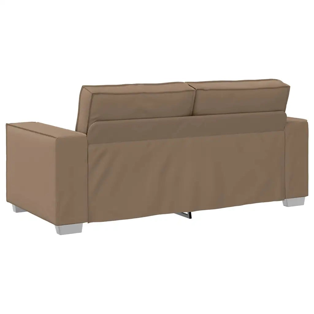 Divano a due posti Cappuccino 180 cm Pelle Sintetica 4105055
